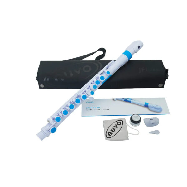 wind wizards nuvo jflute 2 white blue